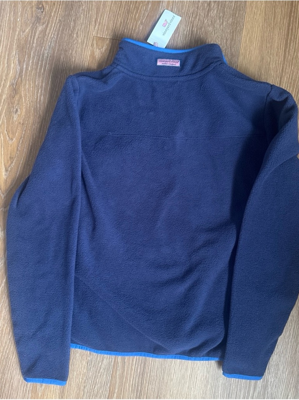NWT Vineyard Vines Women’s XS Navy Zip-Up Fleece - Picture 3 of 4
